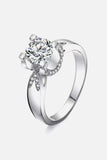 2 Carat Moissanite 925 Sterling Silver Ring - Trendsi - Flyclothing LLC