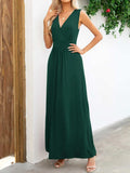 Surplice Neck Sleeveless Maxi Dress - Trendsi - Flyclothing LLC