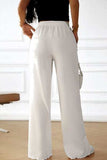 Drawstring Wide Leg Pants with Pocketed - Trendsi - Flyclothing LLC