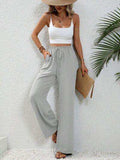 Wide Leg Drawstring Pants - Trendsi - Flyclothing LLC