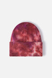 Tie-Dye Cuffed Rib-Knit Beanie Hat - Trendsi - Flyclothing LLC