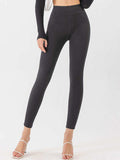 High Waist Cropped Active Leggings - Trendsi - Flyclothing LLC
