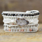 Natural Stone Layered Bracelet - Trendsi - Flyclothing LLC