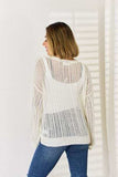 HYFVE Openwork Ribbed Trim Long Sleeve Knit Top - Trendsi - Flyclothing LLC