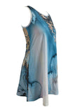 Abstract Print Round Neck Sleeveless Dress with Pockets - Trendsi - Flyclothing LLC