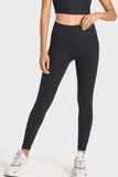 High-Rise Wide Waistband Yoga Leggings - Trendsi - Flyclothing LLC