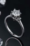 1 Carat Moissanite 925 Sterling Silver Ring - Trendsi - Flyclothing LLC