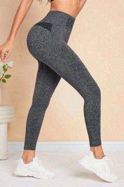 GYM WEAR High Waist Active Leggings - Trendsi - Flyclothing LLC