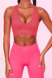Scoop Neck Wide Strap Active Bra - Trendsi - Flyclothing LLC