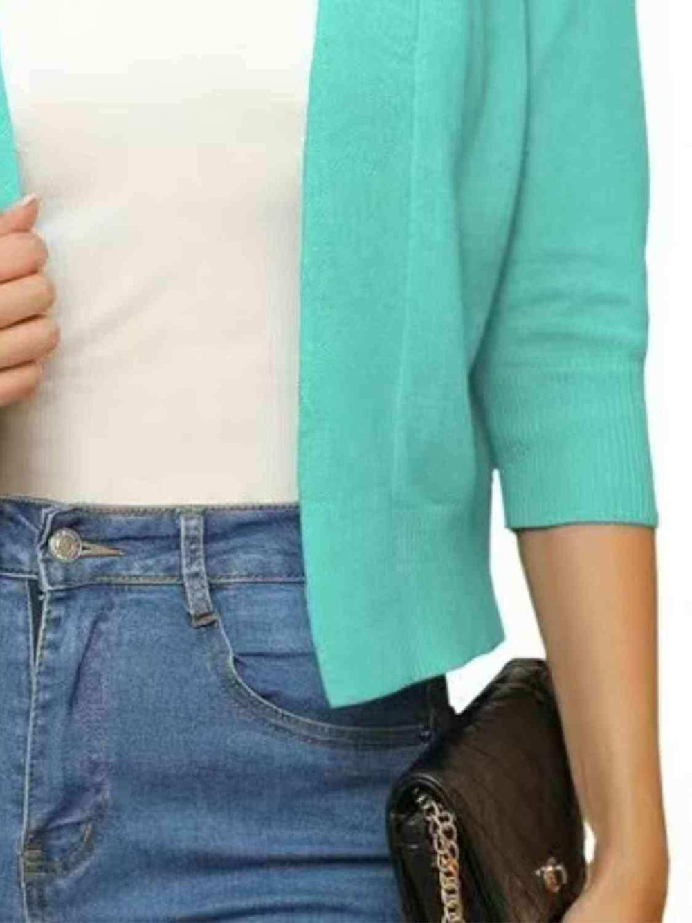 Open Front Cardigan - Trendsi - Flyclothing LLC