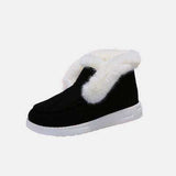 Furry Suede Snow Boots - Trendsi - Flyclothing LLC