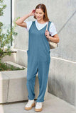 Double Take Full Size Sleeveless Straight Jumpsuit - Trendsi - Flyclothing LLC