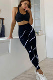 Slim Fit High Waist Long Active Pants - Trendsi - Flyclothing LLC
