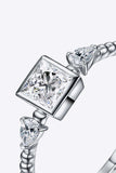 Moissanite Square Shape 925 Sterling Silver Ring - Trendsi - Flyclothing LLC