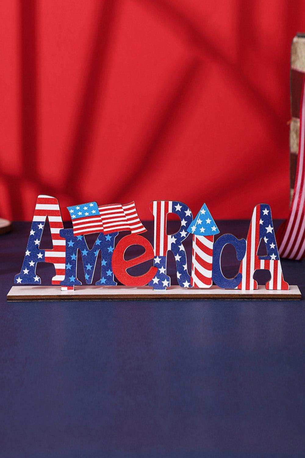 Independence Day Wood Decorative Ornament - Trendsi - Flyclothing LLC