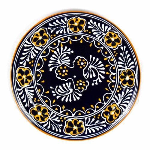 Handmade Pottery 8" Trivet or Wall Hanging, Blue - Encantada - Encantada