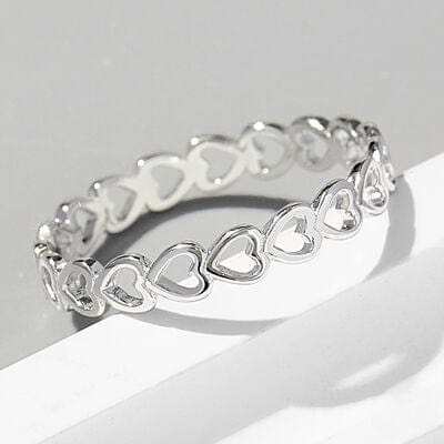 Heart Shape 925 Sterling Silver Ring - Trendsi - Flyclothing LLC