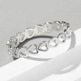 Heart Shape 925 Sterling Silver Ring - Trendsi - Flyclothing LLC