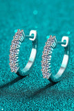 1 Carat Moissanite Hoop Earrings - Trendsi - Flyclothing LLC