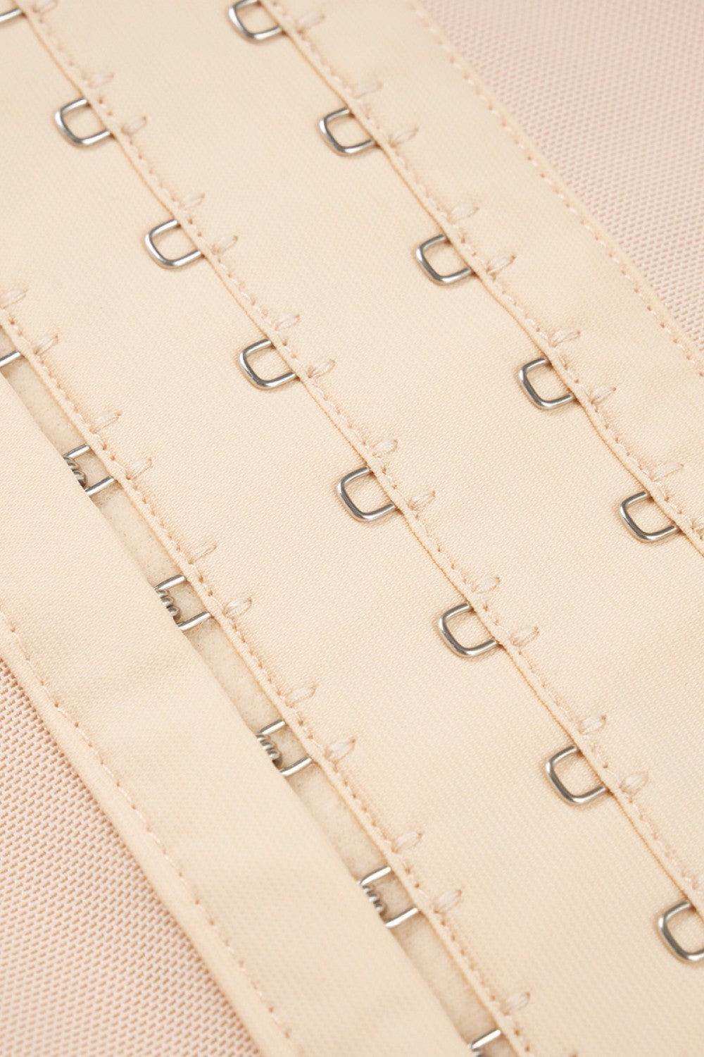 Full Size Hook-and-Eye Lace Trim Shaping Bodysuit - Trendsi - Flyclothing LLC