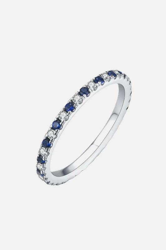 Moissanite Lab-Grown Sapphire Rings - Trendsi - Flyclothing LLC