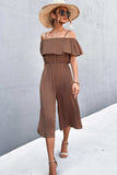 Spaghetti Strap Layered Jumpsuit - Trendsi - Flyclothing LLC