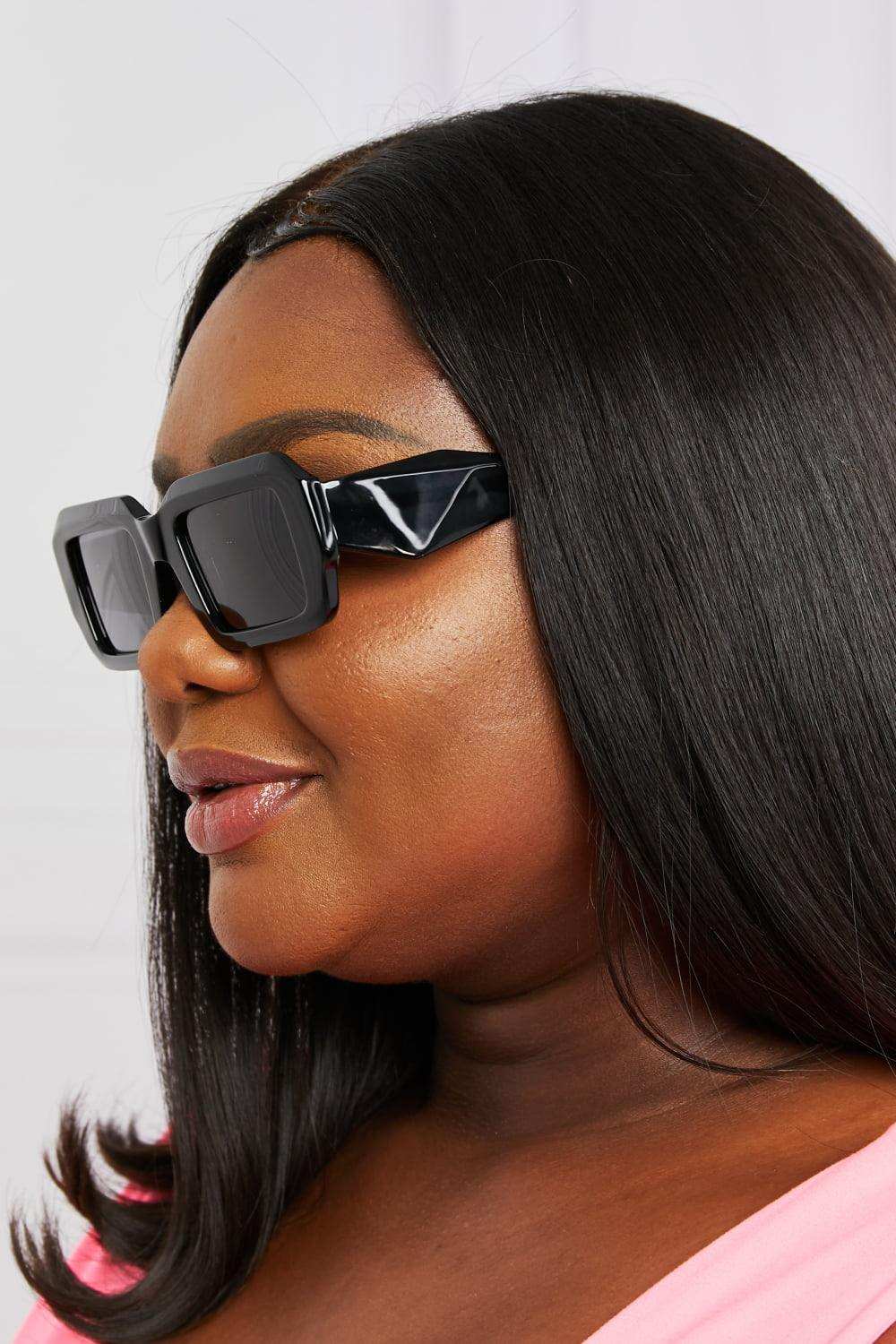 Rectangle TAC Polarization Lens Full Rim Sunglasses - Trendsi - Flyclothing LLC