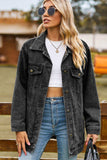 Buttoned Collared Neck Denim Jacket with Pockets - Trendsi - Flyclothing LLC
