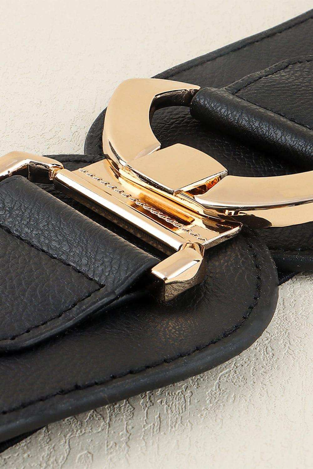 Alloy Buckle Elastic Belt - Trendsi - Flyclothing LLC