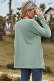 Open Front Long Sleeve Cardigan - Trendsi - Flyclothing LLC