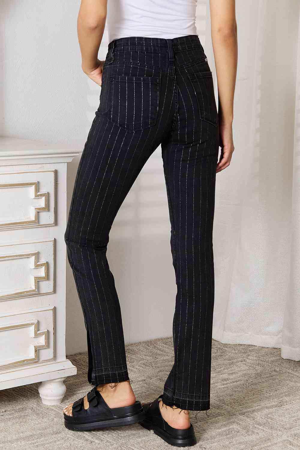 Kancan Striped Pants with Pockets - Trendsi - Flyclothing LLC