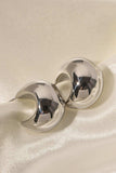 Stainless Steel C-Hoop Earrings - Trendsi - Flyclothing LLC