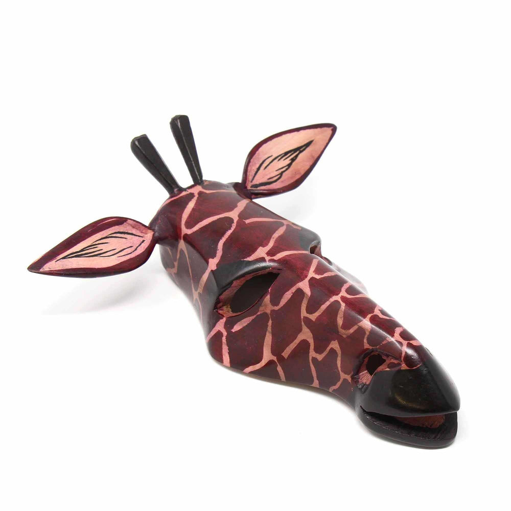 Wood Giraffe Mask - Jedando Handicrafts (H) - Flyclothing LLC