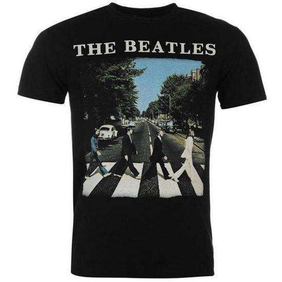 The Beatles Abbey Road Black T-Shirt - The Beatles - Flyclothing LLC