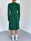 Rib-Knit Sweater and Skirt Set - Trendsi - Flyclothing LLC
