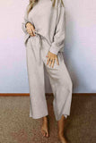 Dropped Shoulder Top and Pants Set - Trendsi - Flyclothing LLC