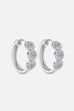 Moissanite 925 Sterling Silver Huggie Earrings - Trendsi - Flyclothing LLC