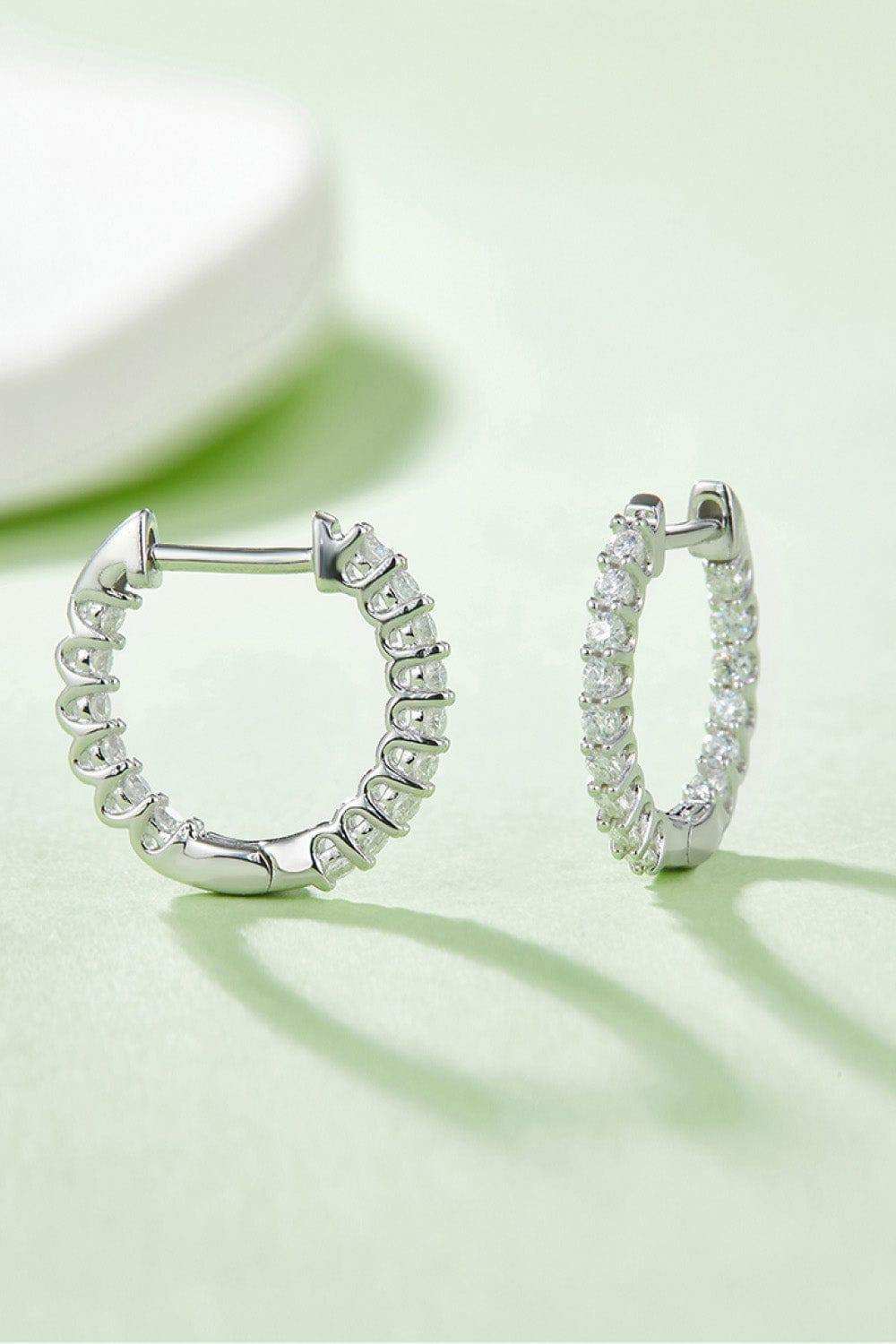 Moissanite 925 Sterling Silver Earrings - Trendsi - Flyclothing LLC