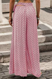 Printed Tied Wide Leg Pants - Trendsi - Flyclothing LLC