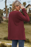 Open Front Long Sleeve Cardigan - Trendsi - Flyclothing LLC