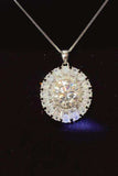 5 Carat Moissanite 925 Sterling Silver Necklace - Trendsi - Flyclothing LLC