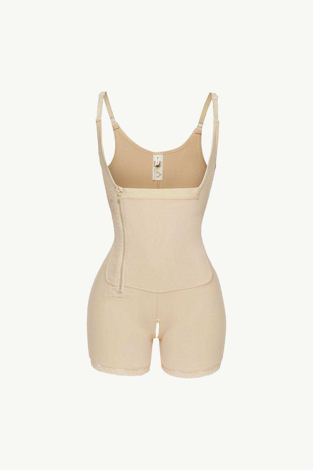 Full Size Side Zipper Under-Bust Shaping Bodysuit - Trendsi - Flyclothing LLC