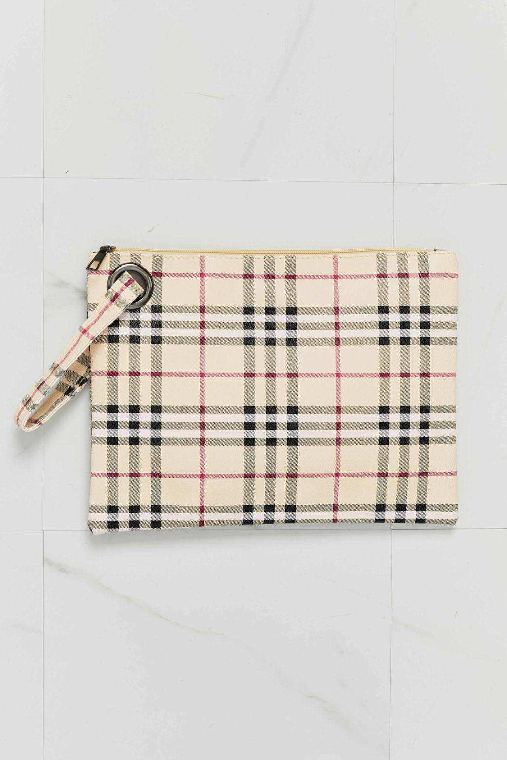 Carry Your Love Plaid Wristlet - Trendsi - Flyclothing LLC