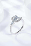 1 Carat Moissanite Geometric 925 Sterling Silver Ring - Trendsi - Flyclothing LLC