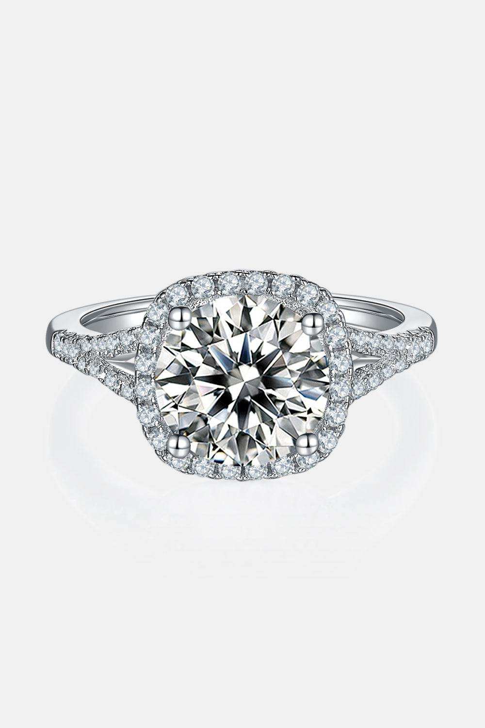 3 Carat Moissanite Halo Ring - Trendsi - Flyclothing LLC