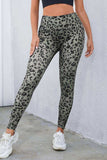 Leopard Print Wide Waistband Leggings - Trendsi - Flyclothing LLC