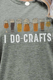 I DO CRAFTS Round Neck T-Shirt - Trendsi - Flyclothing LLC