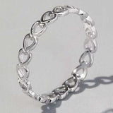 Heart Shape 925 Sterling Silver Ring - Trendsi - Flyclothing LLC