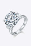 8.6 Carat Moissanite Platinum-Plated Ring - Trendsi - Flyclothing LLC