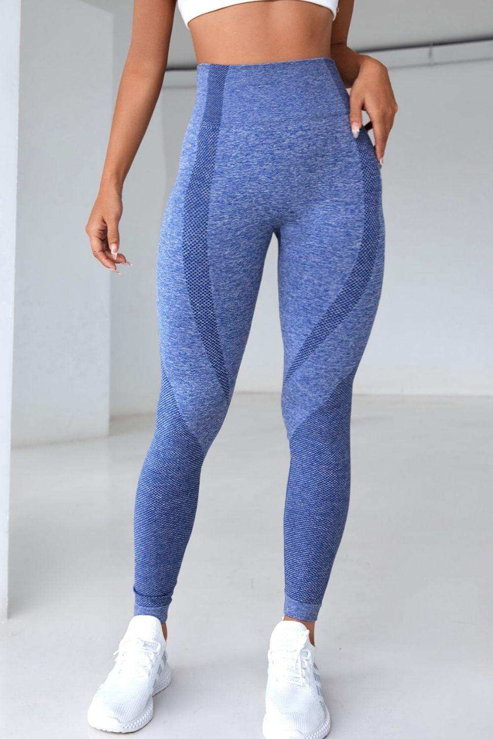 High Waistband Long Active Pants - Trendsi - Flyclothing LLC
